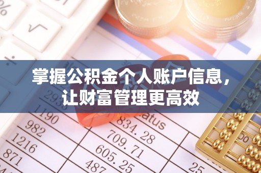 平邑掌握公积金个人账户信息，让财富管理更高效