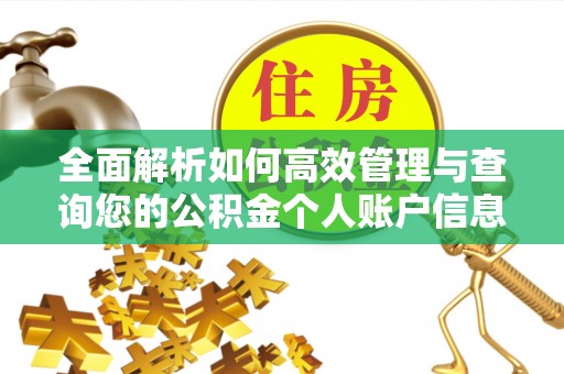 平邑全面解析如何高效管理与查询您的公积金个人账户信息