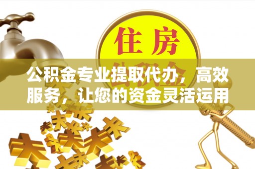 平邑公积金专业提取代办，高效服务，让您的资金灵活运用