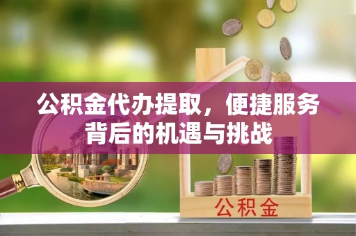 平邑公积金代办提取，便捷服务背后的机遇与挑战