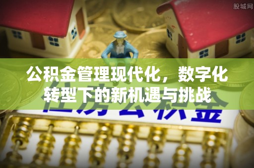 平邑公积金管理现代化，数字化转型下的新机遇与挑战