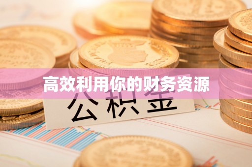 平邑高效利用你的财务资源