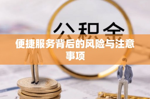 平邑便捷服务背后的风险与注意事项